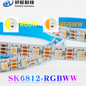 廠家直銷SK6812 RGBW四合一燈帶 5V低壓5050 幻彩燈帶 跑馬燈帶